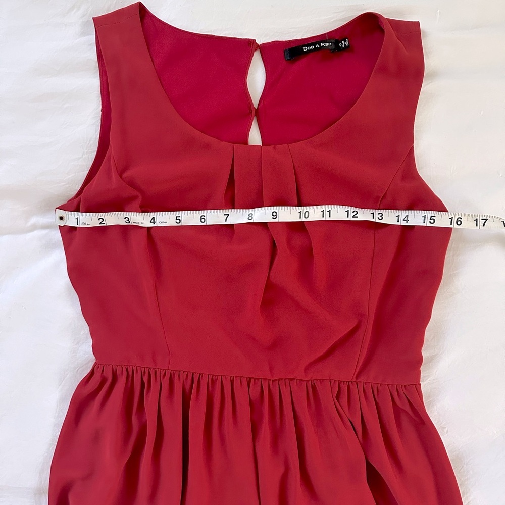 Red High Low Dress by Doe & Rae - Picture 7 of 10